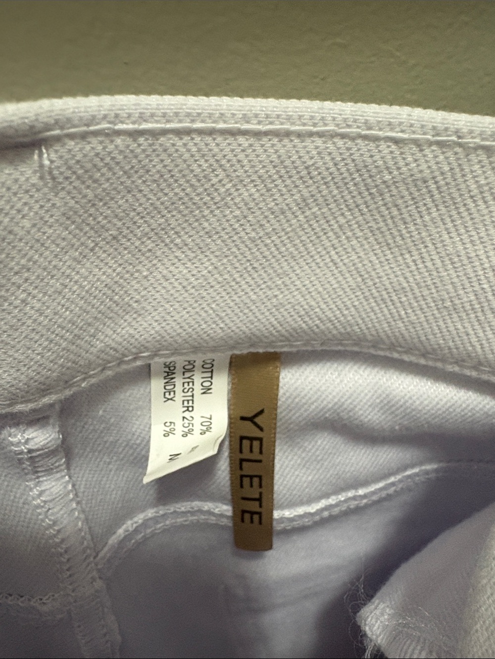 Yelete White Stretch Leggings - Picture 2 of 4
